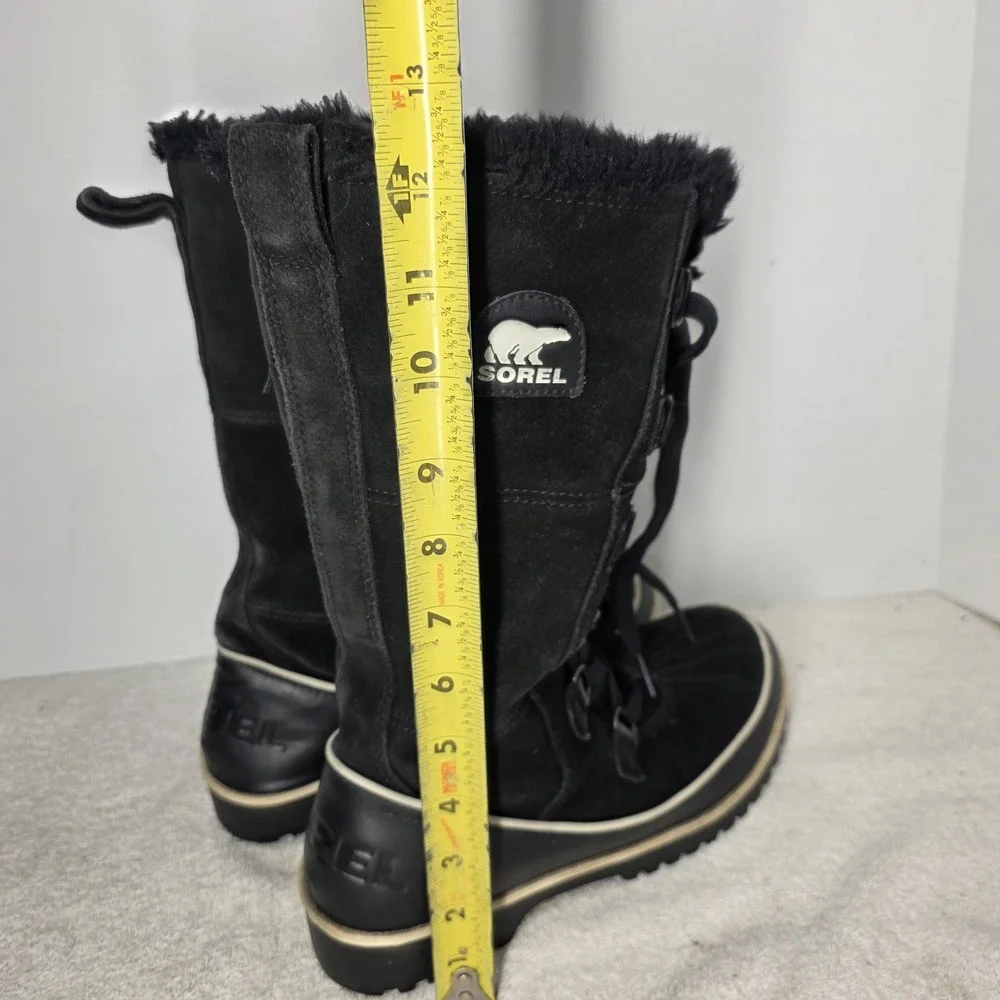 Sorel Tivoli High II Waterproof Leather Winter Boot SZ 8 Women Black NL2093-010